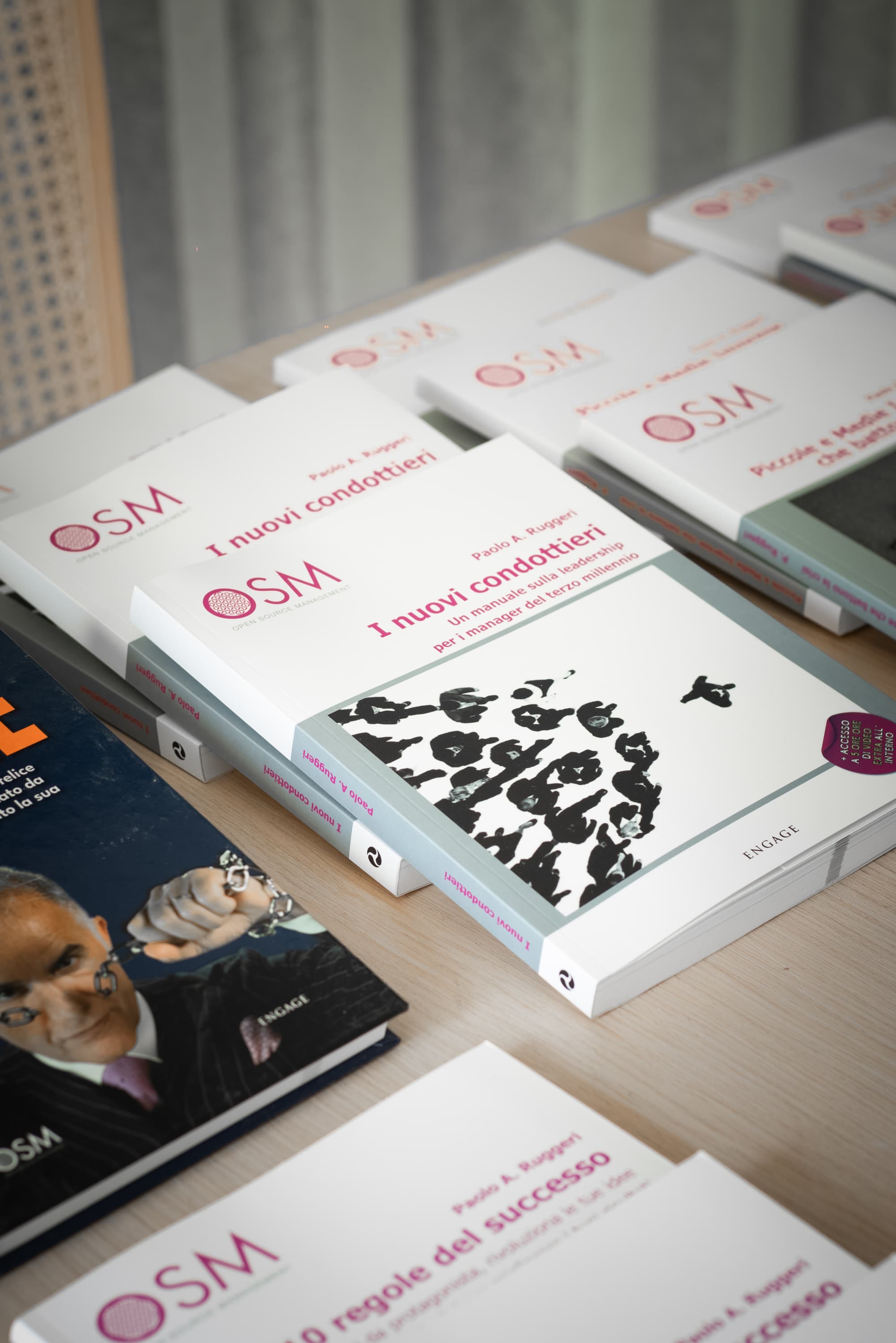 I libri di management del gruppo OSM su cui si regge il metodo